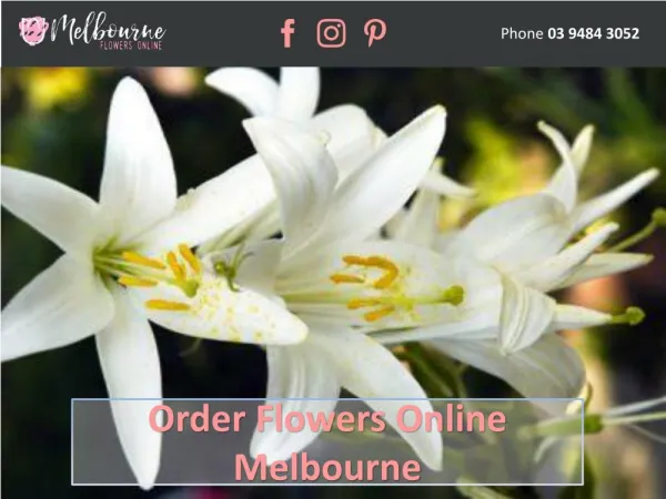 Order Flowers Online Melbourne