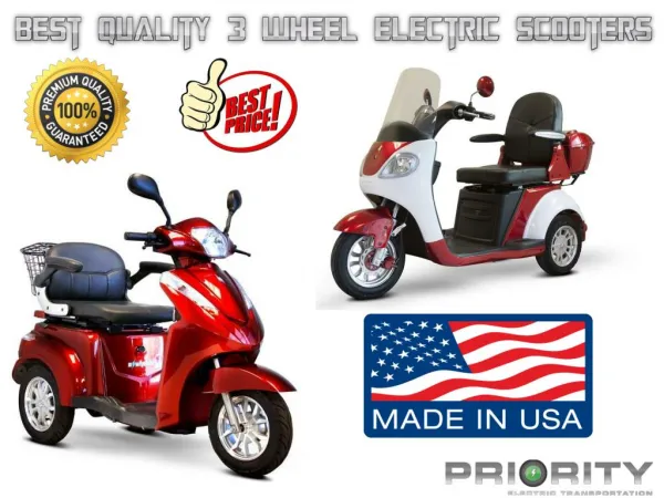 Best Quality 3 Wheel Electric Scooters