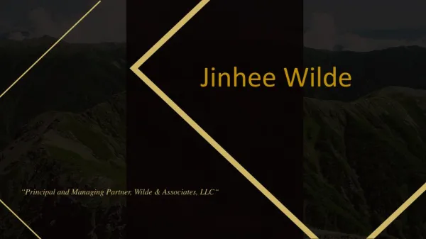 Jinhee Wilde - Principal and Managing Partner at Wilde & Associates, LLC