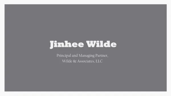Jinhee Wilde From Rockville, Maryland