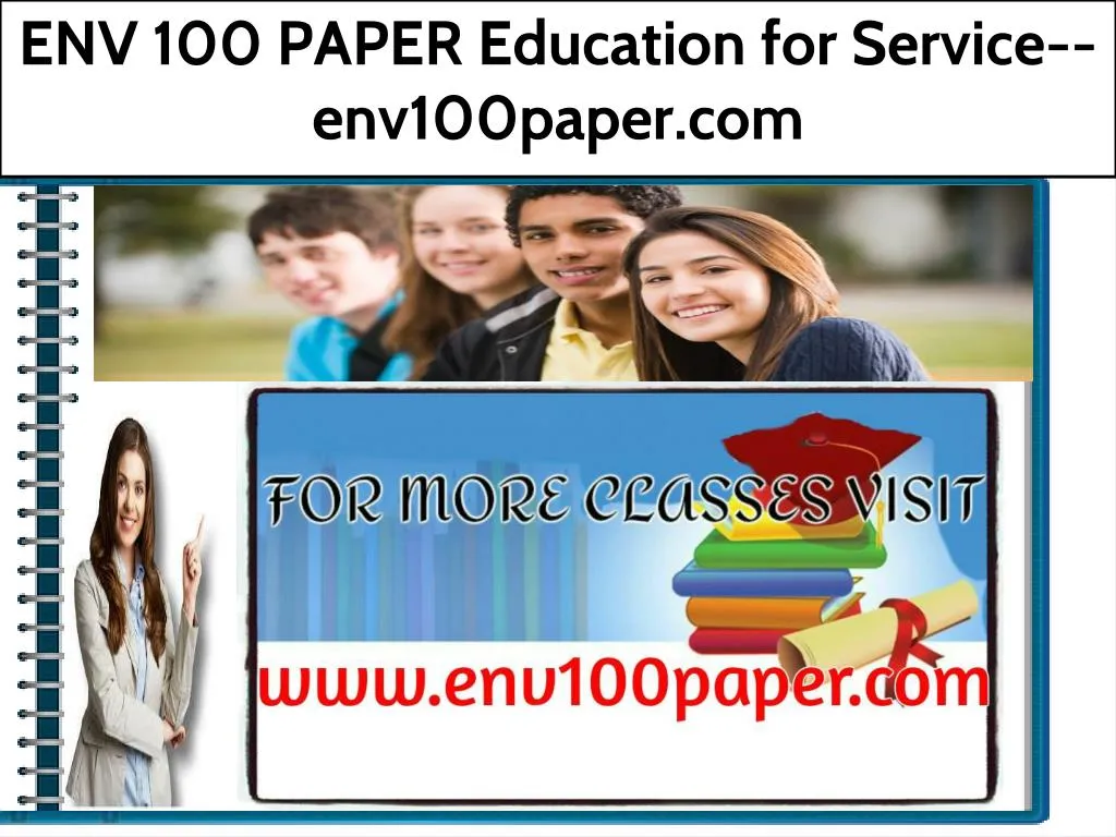 env 100 paper education for service env100paper