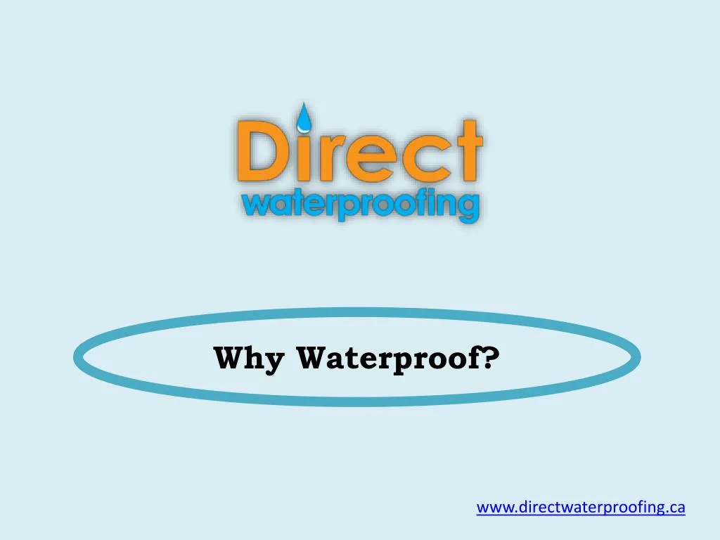why waterproof