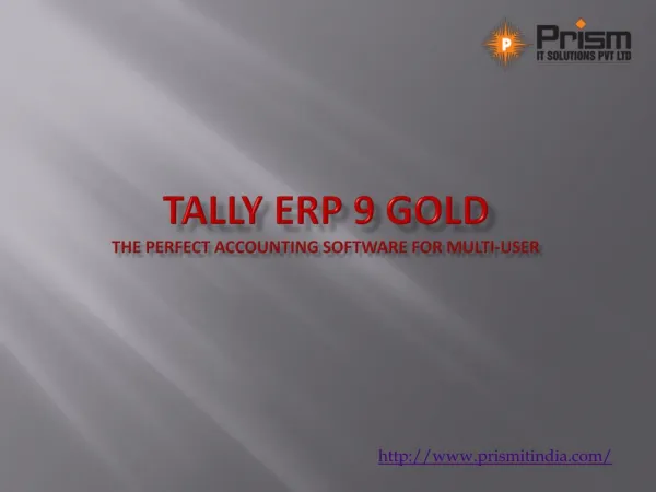 Tally solutions |Tally erp 9 gold Company in Pune Mumbai | PrismIT