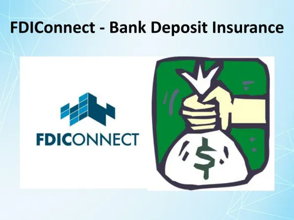 FDIConnect - Bank Deposit Insurance