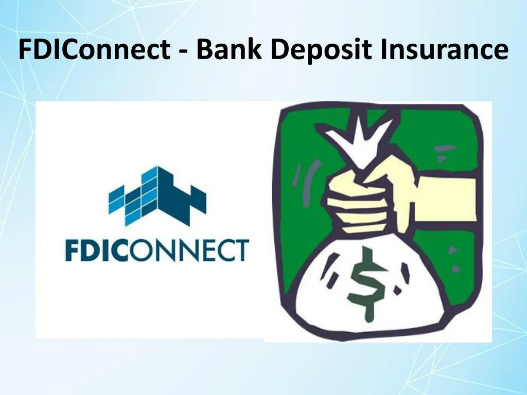 fdiconnect bank deposit insurance