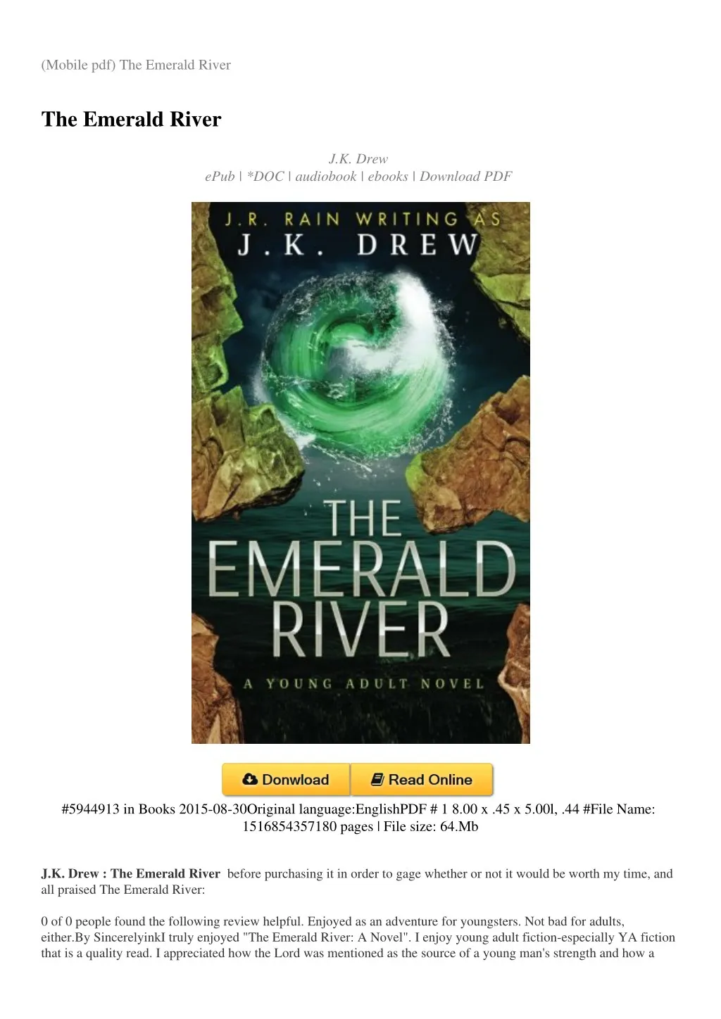 mobile pdf the emerald river