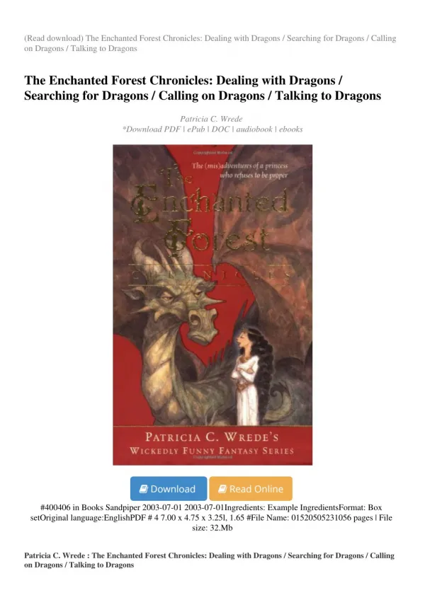 THE-ENCHANTED-FOREST-CHRONICLES-DEALING-WITH-DRAGONS-SEARCHING-FOR-DRAGONS-CALLING-ON-DRAGONS-TALKING-TO-DRAGONS