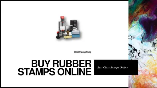 Customized Rubber Stamps Online- Idealstampshop.com