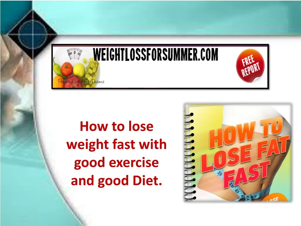 how to lose weight fast with good exercise