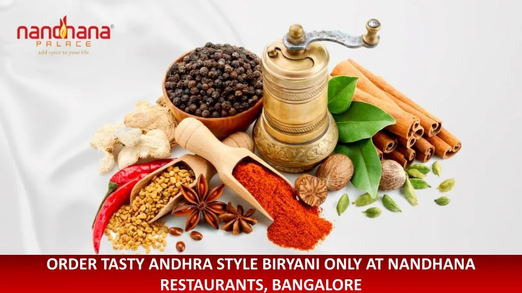 order tasty andhra style biryani only at nandhana