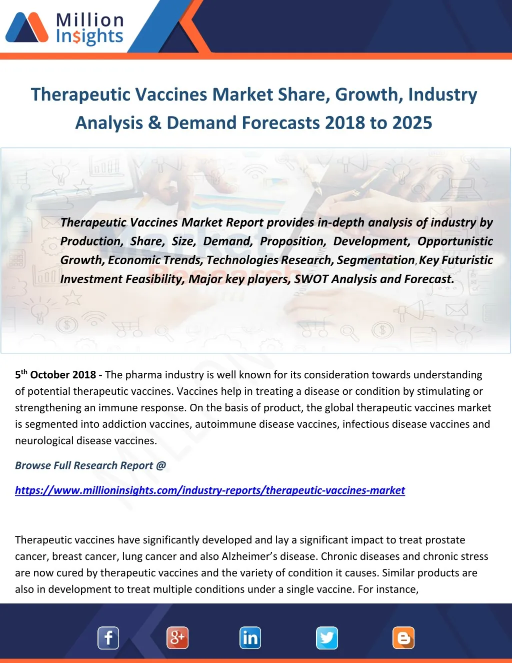 therapeutic vaccines market share growth industry