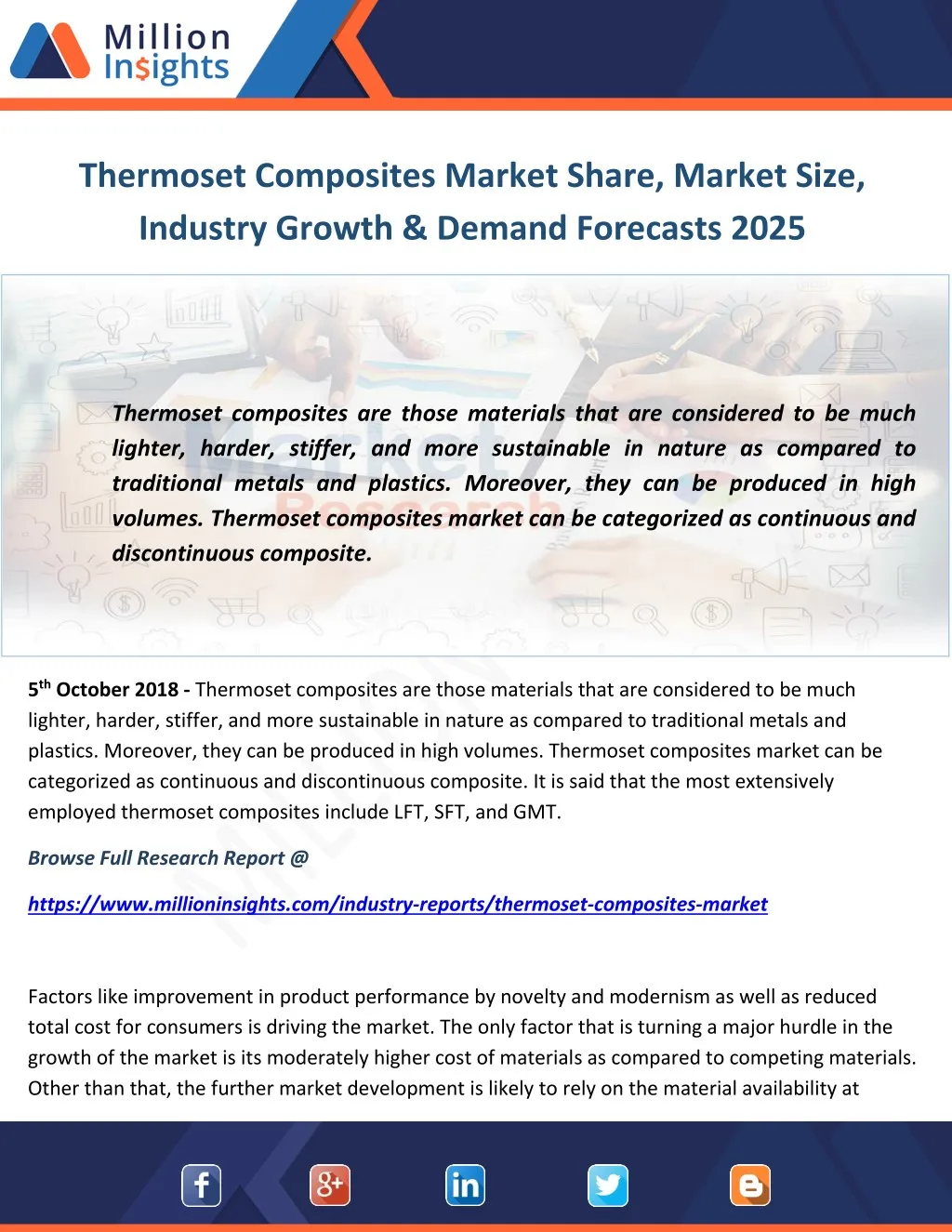thermoset composites market share market size
