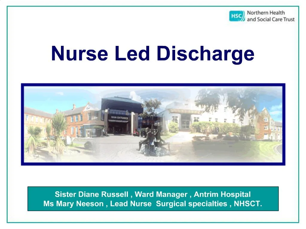 Ppt Nurse Led Discharge Powerpoint Presentation Free Download Id 803490