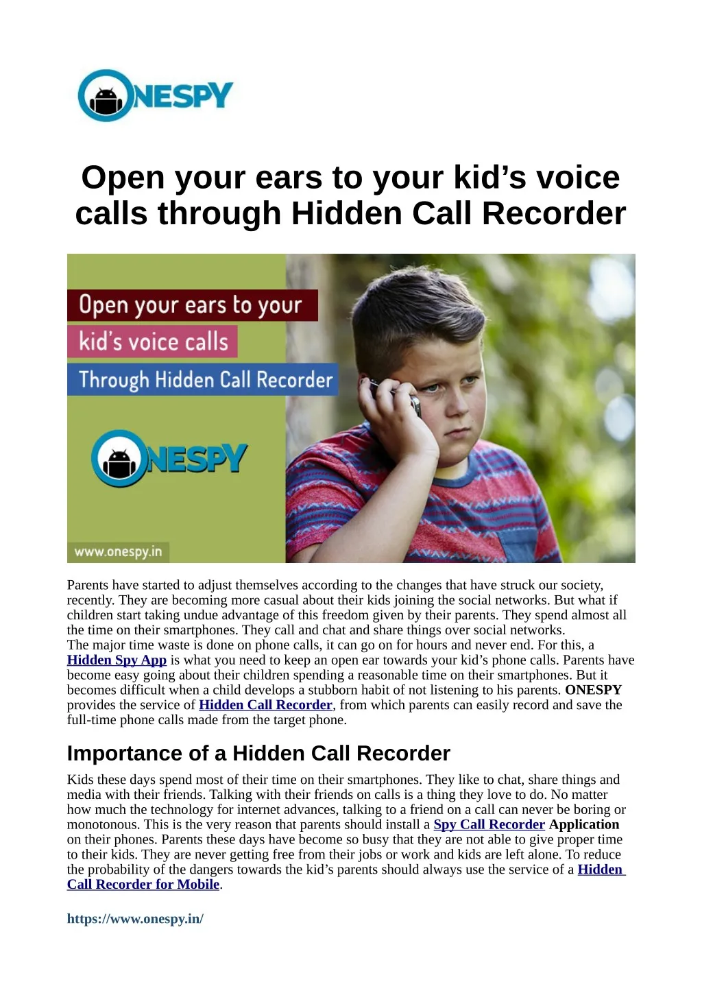 open your ears to your kid s voice calls through