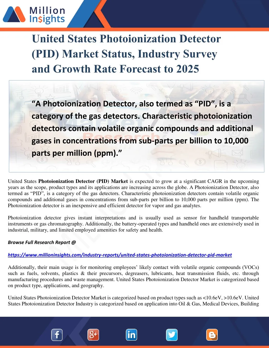 united states photoionization detector pid market