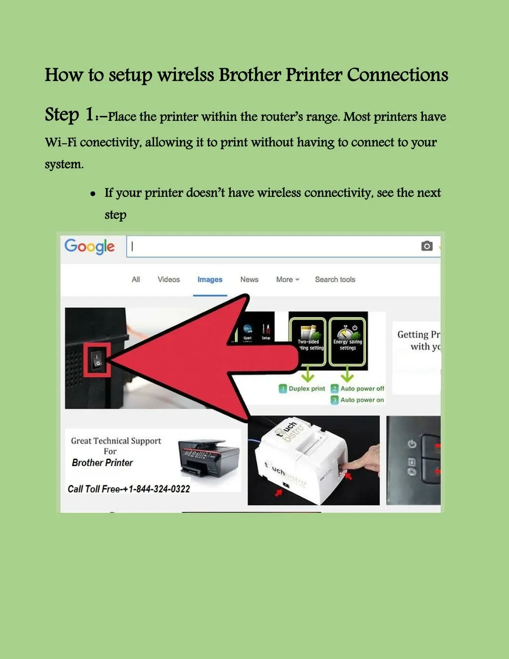 how to setup wirelss brother printer connections