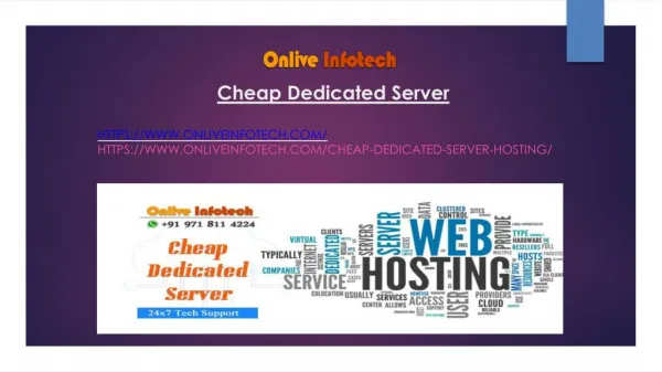 Cheap Dedicated Server Offer Unlimited Bandwidth