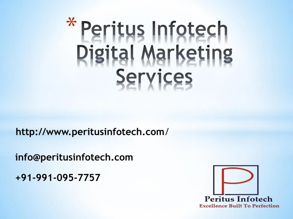 peritus infotech digital marketing services