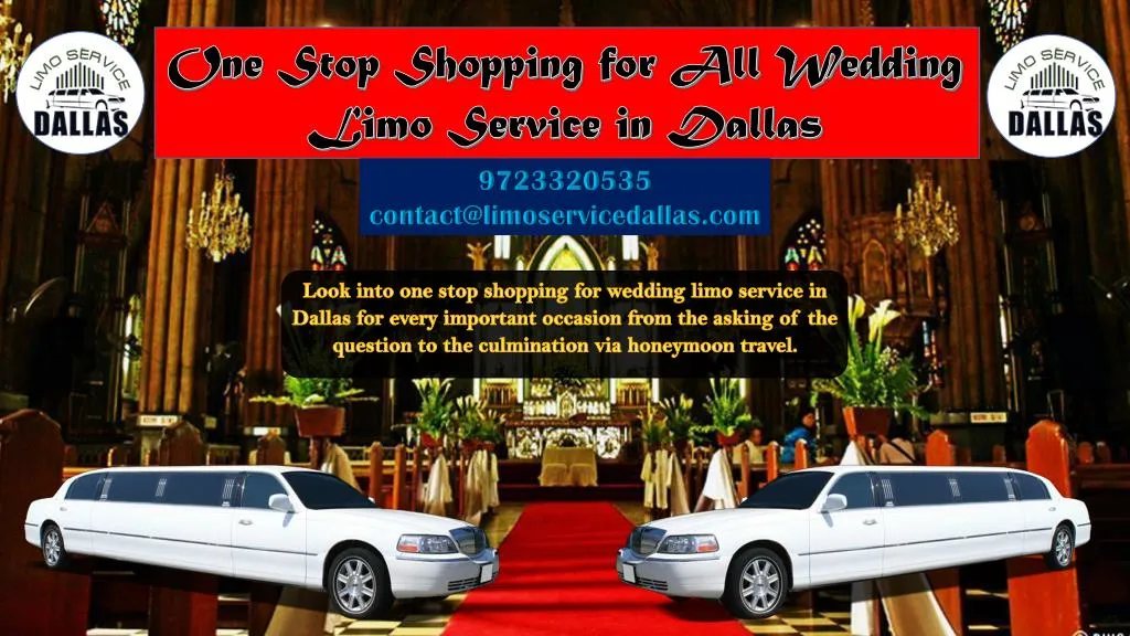 one stop shopping for all wedding limo service