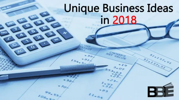 Unique Business Ideas in 2018