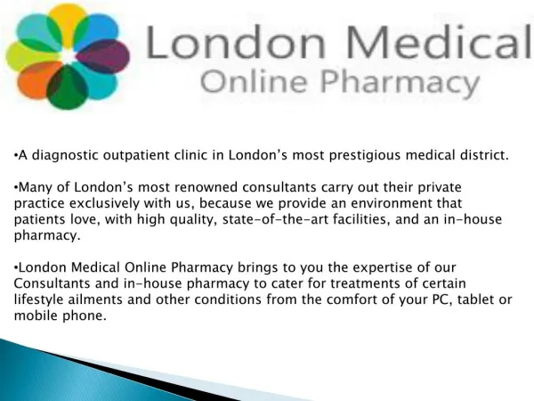london medical online pharmacy