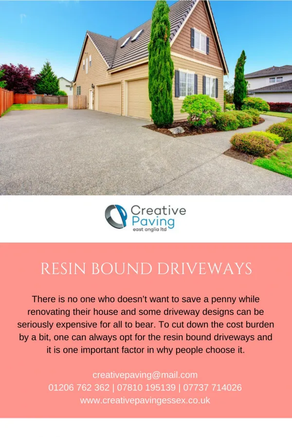 Resin bound driveways