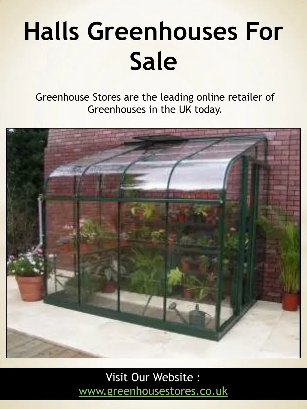 halls greenhouses for sale