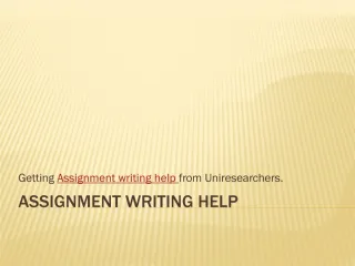 Assignment Writing Help - slide 1