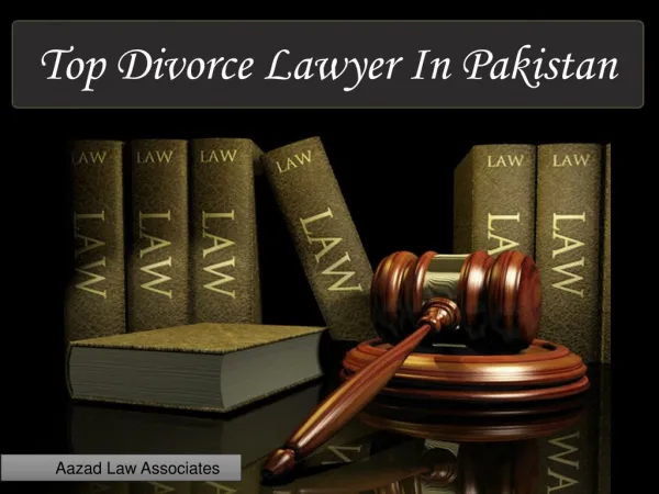 Divorce Certificate In Pakistan: Lawyerinlahore.com