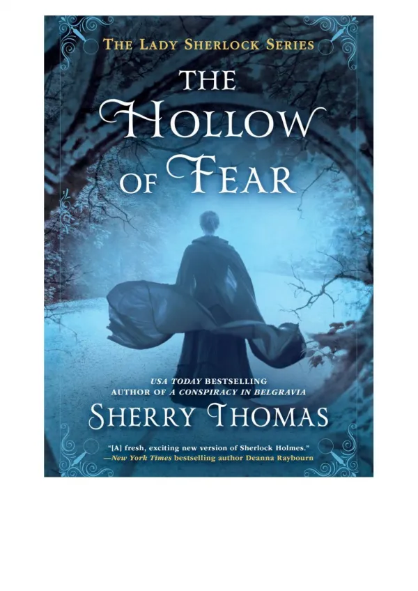 The Hollow of Fear By Sherry Thomas