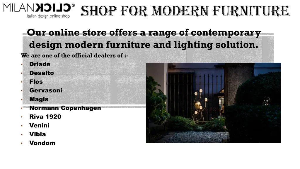 shop for modern furniture