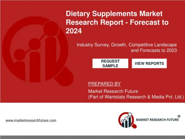 Dietary Supplements Market Size, Share, Trend, Industry Report, 2024