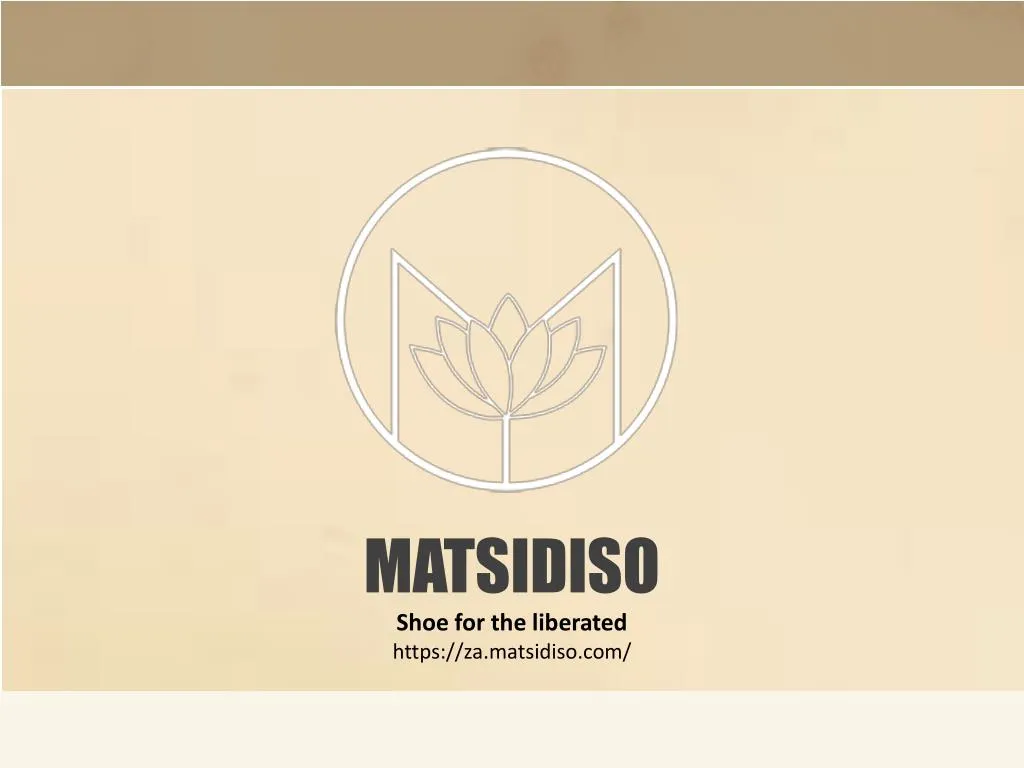 matsidiso shoe for the liberated https