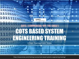 COTS Based Systems Engineering Training | Tonex Training - slide 1