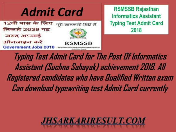 admit card