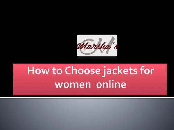How to Choose Your Best jackets for women online