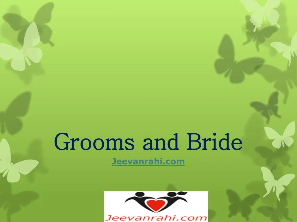 grooms and bride