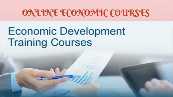 Online Economics Courses