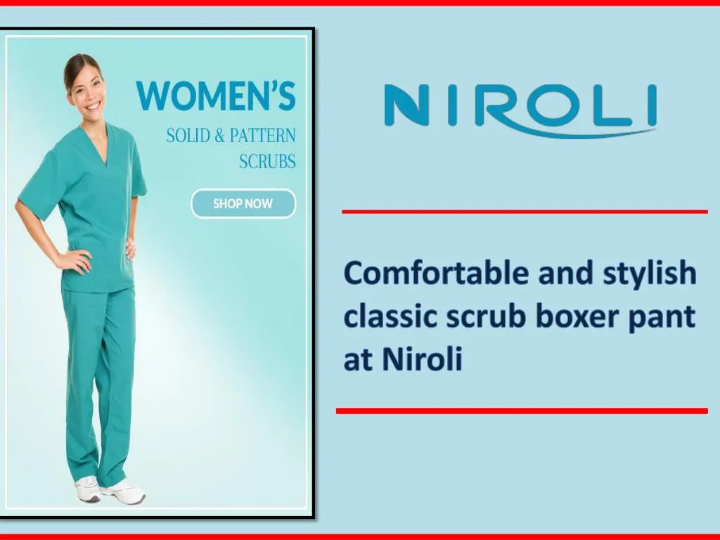comfortable and stylish classic scrub boxer pant at niroli