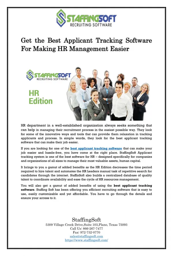 Get the Best Applicant Tracking Software For Making HR Management Easier