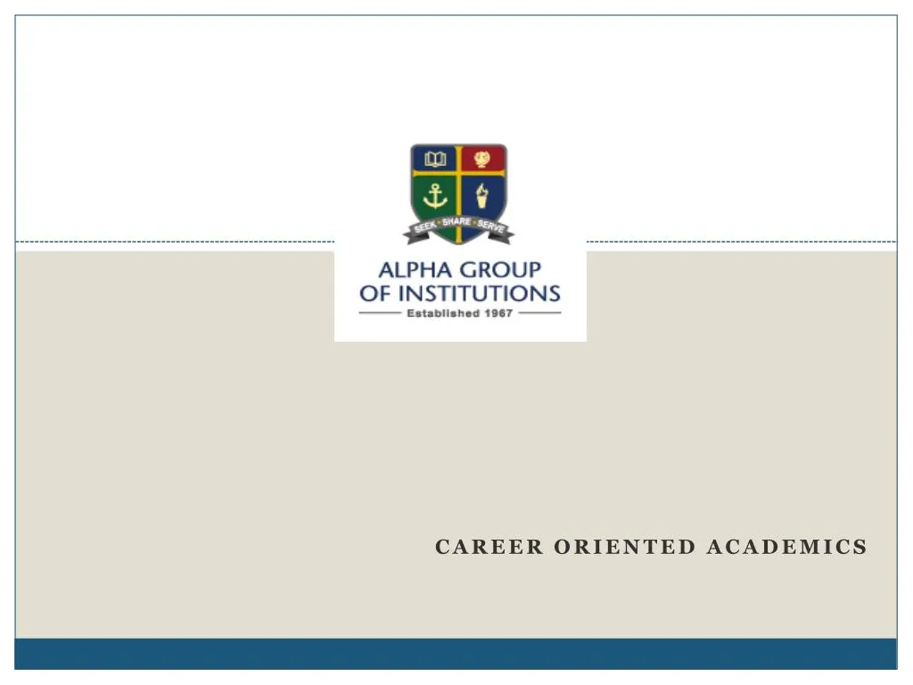 career oriented academics