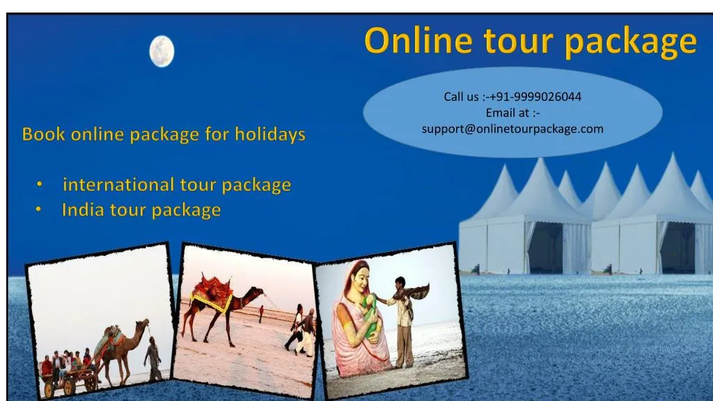 online tour package