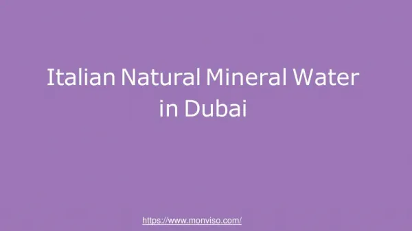 italian natural mineral water in dubai