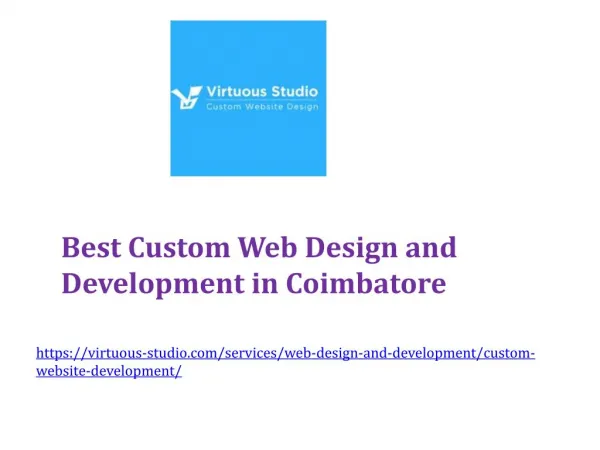 Best Custom Web Design and Development in Coimbatore
