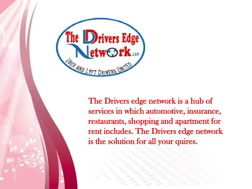 the drivers edge network is a hub of the drivers
