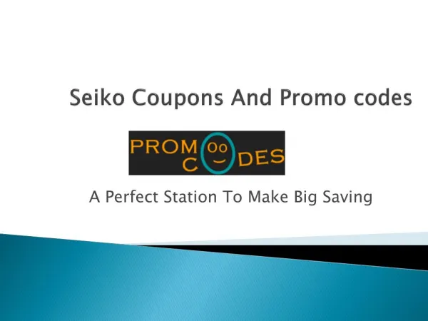 Seiko Promo Codes
