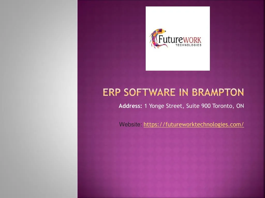 erp software in brampton