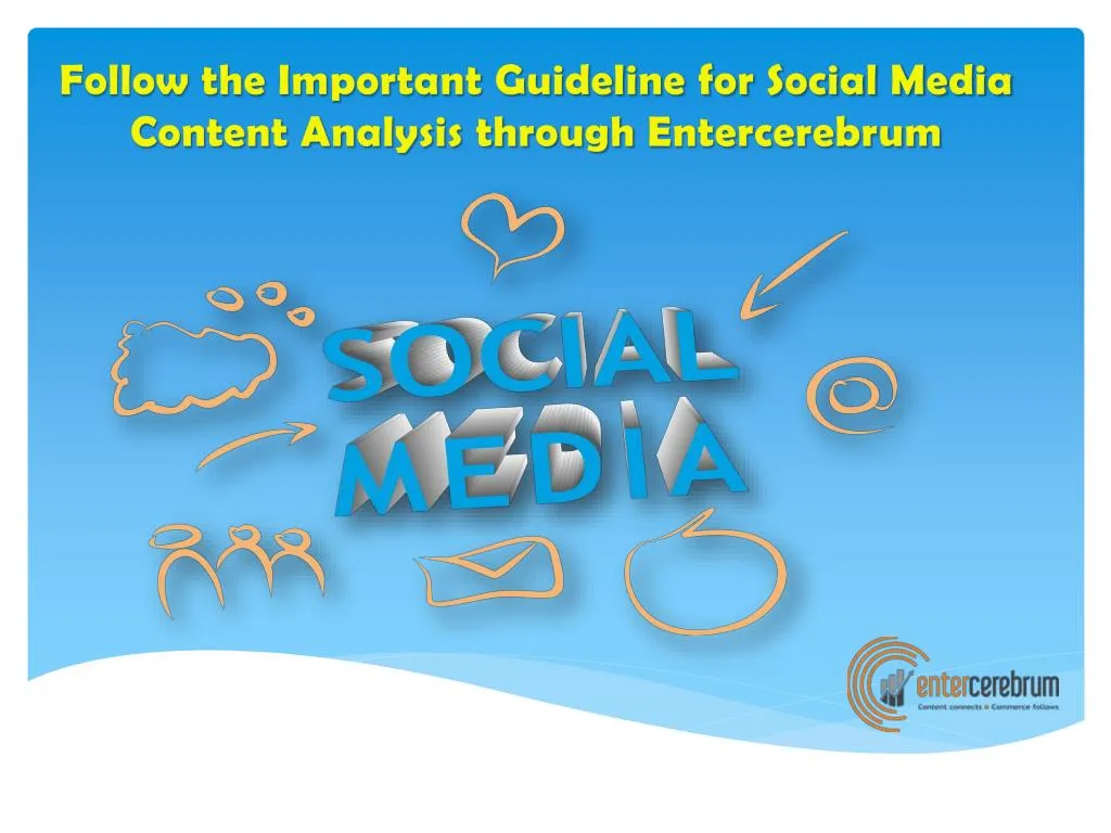 follow the important guideline for social media