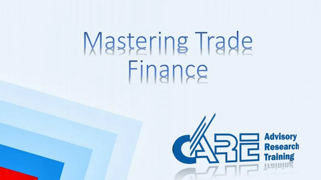 mastering trade finance